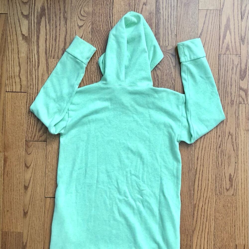Zella Hooded Sweatshirt Pockets Mint Green Tunic Dress Girl’s Size XL (14-16) - Picture 3 of 6